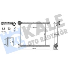 Die Grup Kale Kalorifer Radyatörü Al/brz Peugeot 308, Peugeot Rcz, Citroen C3 Picasso 1.4 16V, 1.6 16V 07, C3 1.4 Vti 09 6448W8 Kal 347120 - Kal 347120