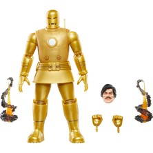 Die Grup Hasbro Marvel Legends Series Iron Man (Model 01 - Gold) Retro Comics Aksiyon Figürü