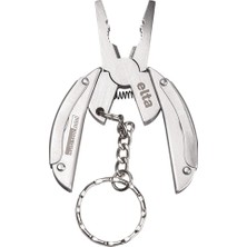 Die Grup Izeltaş Elta Multi Tool Mini 7 Fonksiyonlu Katlanır Çok Amaçlı Pense El Aleti Paslanmaz Çelik 75 mm