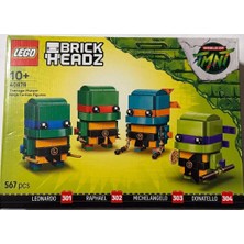 Die Grup LEGO 40878 Brıckheadz Teenage Mutant Nınja Turtles Fıgures