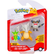Die Grup Pokémon PKW4095 - Battle Figure Set - Roselia, Mauzinger, Knogga, Resmi Figür Seti