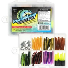 Die Grup Trout Magnet -"alabalık Mıknatıs Panfish Mıknatıs Seti - 70 Bölünmüş Kuyruk Grub Oluşumu 15 Siyah Boyut 8 Kancalar")