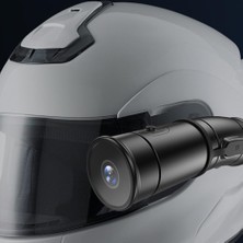 Die Grup Coverzone 4K Ultra Hd Dual Channel Motosiklet Kask Kamerası – 170° Geniş Açı, IP65 Su Geçirmez, 1800MAH Batarya, Type-C, Time-Lapse, 256GB Destekli Kompakt Gövde Motosiklet Aksiyon Kayıt Kamerası | V8