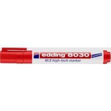 Die Grup Edding 8030 Nls Yüksek Teknoloji Markörü - Kırmızı - 1 Kalem - 1,5-3 mm Yuvarluk Uç