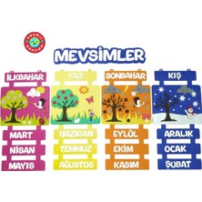 Die Grup Mevsim Şeridi Kare Zeminli (Keçe Eğitim Materyali)