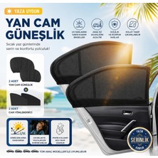 Die Grup Araç Güneşlik Araba Perdesi Yan Cam Perde Güneş Önleyici Oto Içi Güneşliği Için Sinekliği (2)