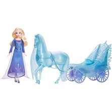 Die Grup Mattel Çıkarılabilir Elbisesi ve Ayakkabılarıyla Mattel Disney Karlar Ülkesi Elsa Bebek, Büyüleyici Atı Nokk ve Macera Arabası, Karlar Ülkesi: Kış Sonu Festivali Teması, JBG56