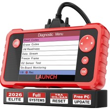 Die Grup Launch CRP123 V2.0 Plus Elite [2024 Yeni Model] Tüm Sistem Tarama Aracı 3 Sıfırlama Yağ Servisi/gaz Kelebeği Relearn/sas Sıfırlama, Obd2 Tarayıcı Teşhis Aracı