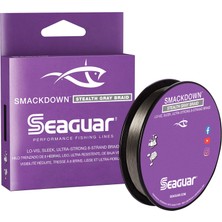 Die Grup Seaguar Smackdown Lo Vis Stealth Gri 8 Telli Performans Örgü Olta Ipi, Daha Ince Çap, Esneme Yok, Ultra Güçlü ve Aşınmaya Dayanıklı, Süper Hassas, Daha Az Görünür, Lb. Test: 30
