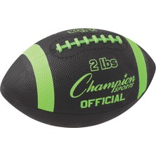 Die Grup Champion Sports Resmi Boyut 2 Lb Ağırlıklı Antrenman Futbolu, Yeşil/siyah
