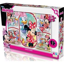 Die Grup Ks Games 100 Parçalık Minnie Mouse Lisanslı Kız Çocuk Puzzle Yapboz - MIN714