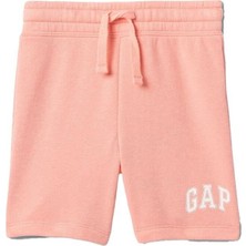 Die Grup Gap Kız Çocuk Şort V-Frch Ft Grph Logo Short, 5yrs, 723596001, Pembe, Kız Çocuklar