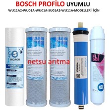 netsu arıtma Bosch Profilo Su Arıtma Filitre Seti WU11A2-WU01A-WU01A-SU01A2-WU11A-Modellerine Uyumlu /Muadil