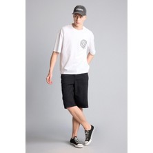 Die Grup DEFACTO%100 Pamuk Baggy Fit Bermuda Şort G4193AX26SM