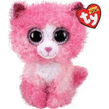 Die Grup Ty Reagan Pembe Kıvırcık Saçlı Kedi 15 cm