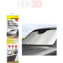 Die Grup Automix Metalize Güneşlik Büyük Boy 140X170 cm | Araç Camı Için Uv Koruma | Sıcak ve Parlak Hava Önleyici