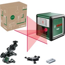 Die Grup Bosch Home & Garden Quigo Çizgi Lazer +Mm2 (Kolay ve Çok Yönlükkonumlandırma, +/- 4° Otomatik Hizalama Aralığı, Çalışma Alanı: 10M, Geri Dönüştürülmüş Karton Kutu)