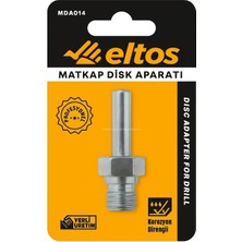 Die Grup Eltos Matkap Disk Aparatı, M14, Matkap Uyumlu, Korozyon Dirençli, Disk Altlığı Bağlama