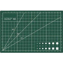 Die Grup A5 Kesme Matı Patchwork - Cutting Mat - Kesme Tablası - Kesim Altlığı - 22 * 15CM - Yeşil