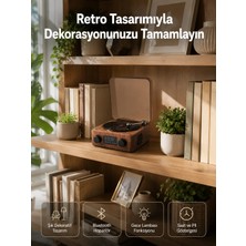 Alkasaz Dekoratif Gece Işıklı Bluetooth Hoparlör – Saatli Tasarım Yeni Nesil