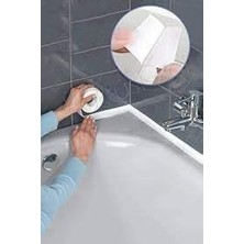 Die Grup Bay-Tec Banyo Küvet Mutfak Lavabo Beyaz Su Sızdırmaz Bant Su Geçirmez Bant 3,2 Metre (38MM*3,2 Metre)