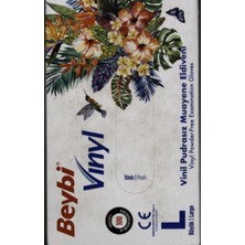 Die Grup Beybi Vınyl (Vinil) Eldiven (Temizlik, Gıda, Kuaför, Bahçe, Iş Eldiveni) (Large (Büyük))