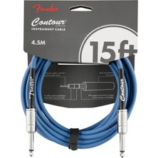 Die Grup Fender Contour Serisi Enstrüman Kablosu (15FT Str/str) Lake Placid Blue