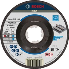 Die Grup Bosch Professional 1 x Bükülmüş Kesme Diski Expert (Metal, X-Lock, Ø115 Mm, Delik Çapı: 22,23 Mm, Kalınlık: 2,5 Mm)