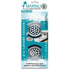 Die Grup Feyza Yapı Paslanmaz Lavabo Süzgeci 2'li Lavabo Evye Süzgeci Lavabo Içi Süzgeç 6 cm Metal Tıkanma Önleyici Temizlik Ürünü Pratik ve Ergonomik Kolay Sök-Tak Modüllü