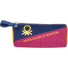 Die Grup United Colors Of Benetton Color Blocking Unisex Çocuk Üçgen Kalemlik - Lacivert-Bordo-Hardal