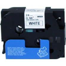 Die Grup Prıntpen Brother P-Touch HGE-251 Beyaz Etıkete Sıyah Yüksek Çözünürlük (24MM x 8m) Muadil Etiket