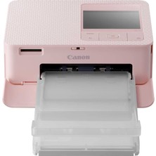 Die Grup Canon Selphy CP1500 Mini Fotoğraf Yazıcısı (Kartpostal Boyutu 10 x 15 Cm'e Kadar Baskı, Usb-C, Wi-Fi, Kablosuz, Termosublisiyon, Selphy Uygulaması, Rengi 100 Yıl) Pembe [şerit/kağıt, Pilsiz], Küçük
