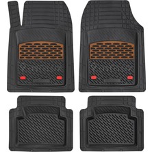 Die Grup Seat Exeo 2018 Model ile Uyumlu 3D Havuzlu Kırmızı-Siyah Paspas