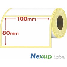 Die Grup Nexup Label - 100X80 mm Termal Etiket, Barkod/adres/kargo Termal Etiketleri, Zebra ve Diğer Yazıcılarla Uyumlu