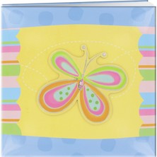 Die Grup Pioneer 30 cm x 30 cm Postbound Aplike Kapak Hatıra Defteri, Kelebek