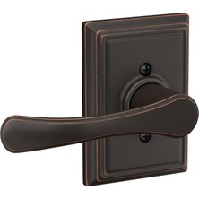 Die Grup Schlage Addison Trim ile Avila Kolu Dönmeyen Kilit, Eskitilmiş Bronz (F170 Vla 716 Add)