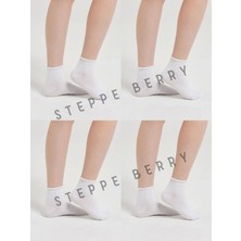 Steppe Berry 4'lü Yeni Sezon Kadın Dikişsiz Soket / Şeker Çorabı