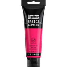 Die Grup Liquitex Basics 1046987 Monopigmente Akrilik Boya, Sanatçı Pigmentleri, Solmaz, Orta Viskozite, Aşivkalite, Ipek Parlaklığında Kaplama, 118 ml Tüp, Fluo Pembe