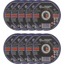 Die Grup Metal Kesme Taşı 10 Adet 115X6X22MM Taşlama Dayanıklı Yüksek Performanslı Uzun Ömürlü Kesici Disk