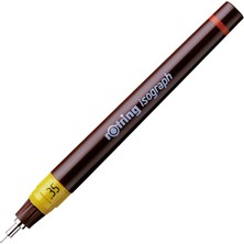Die Grup Rotring Isograph Teknik Çizim Kalemi, 0,35 Mm, Siyah Mürekkep