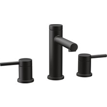 Die Grup Moen Align T6193BL Çift Kulplu High-Arc Breitgefaechert Banyo Musluk Havalandırma Olmadan, Mat Siyah, T6193BL