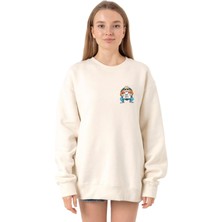 Die Grup Tshirthane Dragon Ball Z Anime Master Roshi Free Hugs Ekru Kadın 2ip Sweatshirt P18636S9399, S