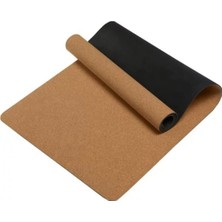 Die Grup Lovelybird Doğal Kauçuk Üzeri Mantar Kaplama Yoga Pilates Fitness Matı 61 * 183 cm Kalınlık 5 mm Desensiz Yoga Çantası Hediyeli