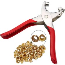 Die Grup Workpro WP231079 140MM Cr-V Profesyonel Kuşgözü Pense + 100 Adet 4,5mm Kuşgözü Perçin