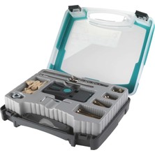 Die Grup Wolfcraft Undercover Zoka Seti 4642000 | Ahşap Bağlantılar ve Cep Delikleri Delmek Için Vidalarla Güvenilir Delme Yardımcısı | Pratik Plastik Çanta Içinde