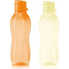 Die Grup Tupperware Eco Kolay Kapak Şişe 500 ml Turuncu + Sür Mısır Sarı Suluk Matara