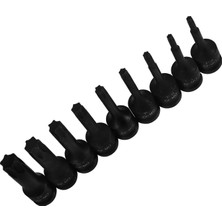 Die Grup 1/2" Torx Bits Lokma Seti 9 Parça T20 T25 T30 T40 T45 T50 T55 T60 T70 Cr-Mo Uzunluk:78 mm Tork