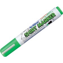Die Grup Artline Shirt Marker Tişört Markörü, Uç: 2, 0mm, Fosforlu Yeşil