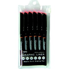 Die Grup Ohto Çizim Serisi Graphic Liner 6 Lı Set (005-01-02-03-05-10)