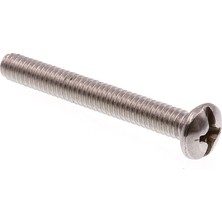 Die Grup Prime-Line 9009594 Makine Vidası, Tava Başlı, Oluklu/yıldız Kombo, 1/4"-20 x 5 Cm, Sınıf 18-8 Paslanmaz Çelik, 50'li Paket